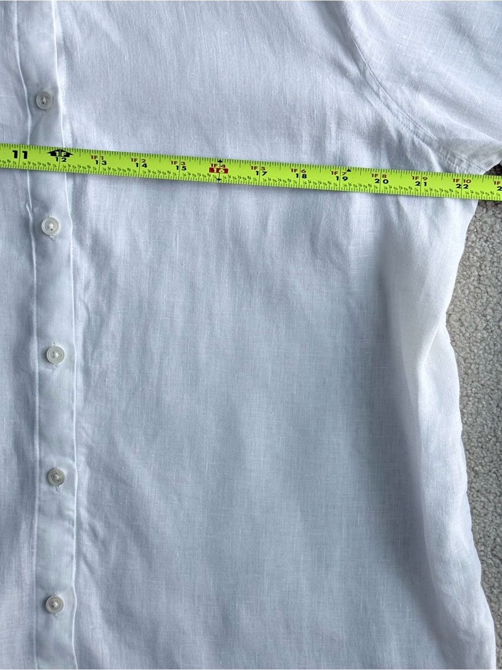 J. Jill White Long-Sleeve Linen Shirt - Picture 3 of 4